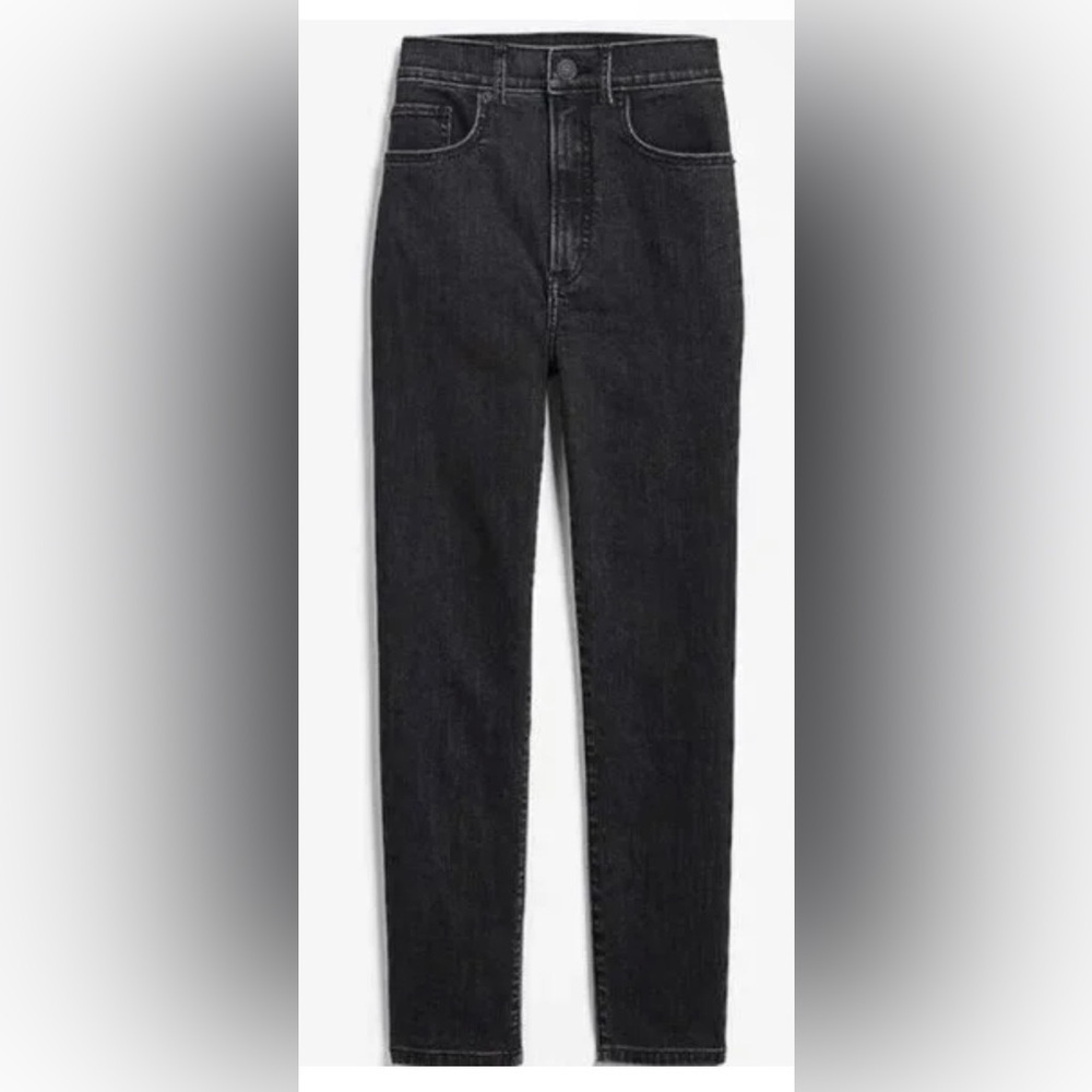 Express Slim Ankle Super High Rise Jeans Size 8R
Original Black Wash - Picture 4 of 10